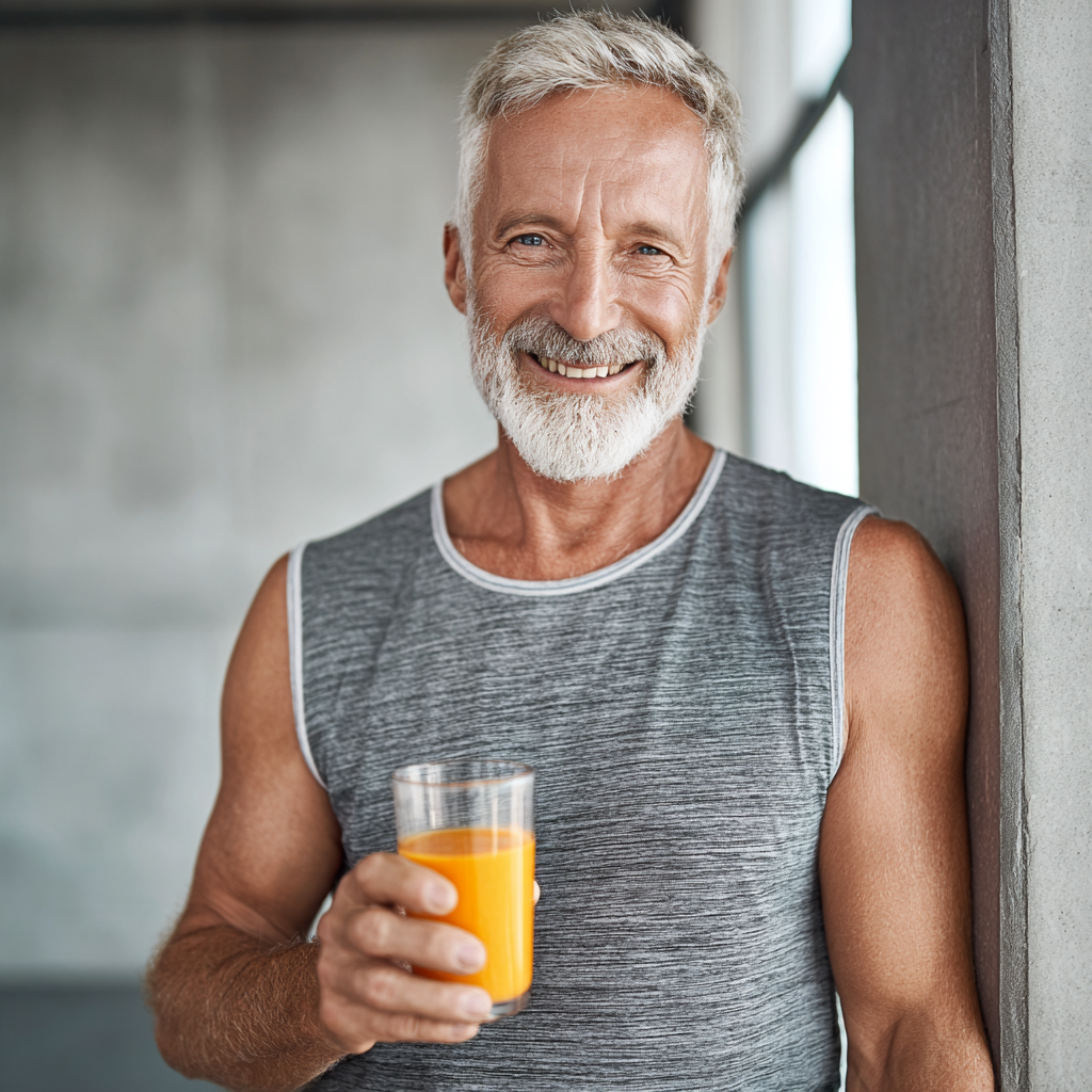 Mladý slovenský profesionál si vychutnáva nutritívny obed v modernej kancelárii, sústredene pracuje s jasnou mysľou